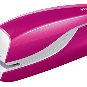 Capsator electric LEITZ WOW NeXXt Series, cu baterii, 10 coli, 1000 capse e1 incluse, roz