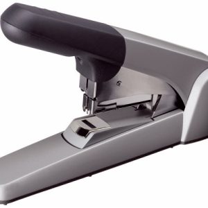 Capsator metalic LEITZ 5552 de mare capacitate, capsare plata, 60 coli, 1000 capse P5 incluse, argin