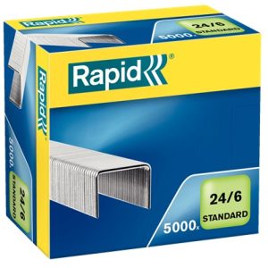Capse Rapid Standard, 24/6, 2-20 coli, 5000 buc/cutie