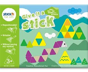 Carte creativa Stick"n Give it a Stick - triunghiuri (+3 ani)