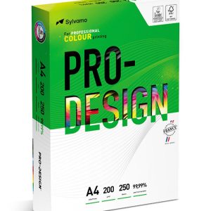 Carton A4, pentru print digital, Pro-Design, clasa A++, 200 gr./mp, 250 coli/top - alb