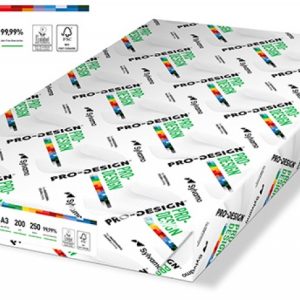 Carton A3, pentru print digital, Pro-Design, clasa A++, 200 gr./mp, 250 coli/top - alb