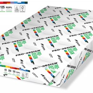 Carton A3, pentru print digital, Pro-Design, clasa A++, 250 gr./mp, 125 coli/top - alb