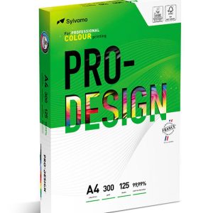 Carton A4, pentru print digital, Pro-Design, clasa A++, 300 gr./mp, 125 coli/top - alb