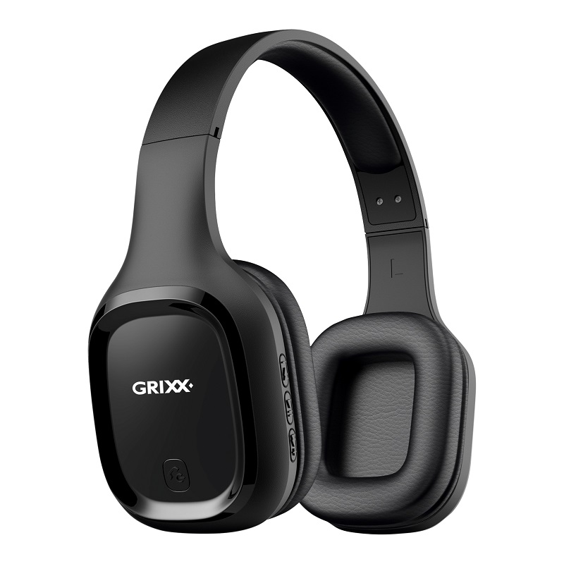 Casti wireless GRIXX Optimum - Overband Bluetooth - negre