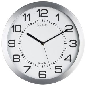 Ceas de perete UNILUX Moon - alb