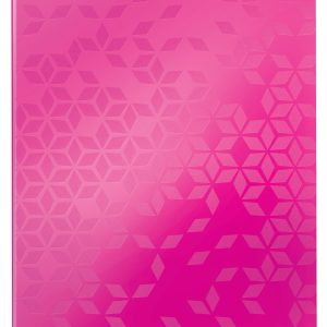 Clipboard LEITZ WOW, dublu, polyfoam, A4, 100 coli, roz
