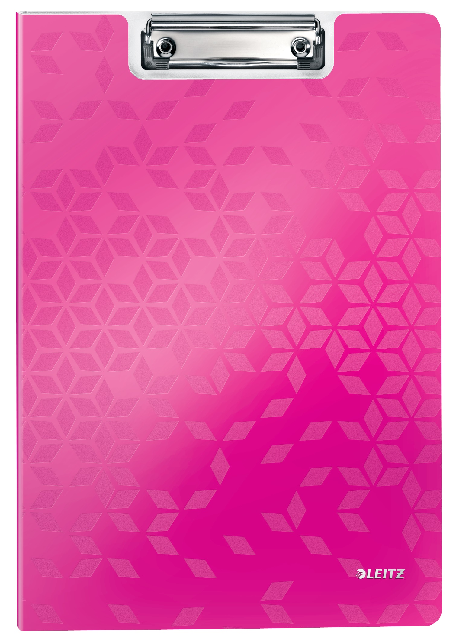 Clipboard LEITZ WOW, dublu, polyfoam, A4, 100 coli, roz