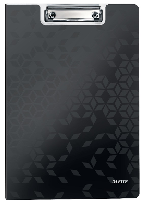 Clipboard LEITZ WOW, dublu, polyfoam, A4, 100 coli, negru