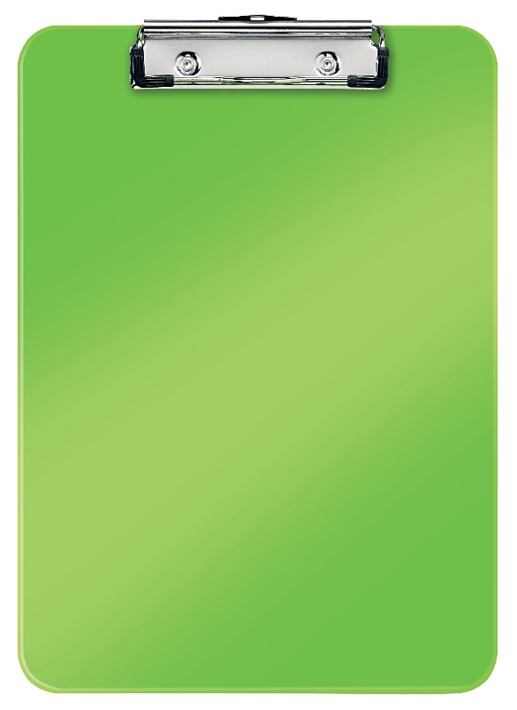 Clipboard LEITZ WOW, simplu, PS, A4, 100 coli, verde