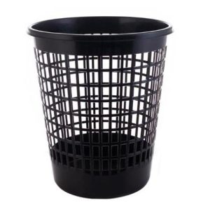 Cos plastic cu perforatii, capacitate 50l, PLAFOR - negru
