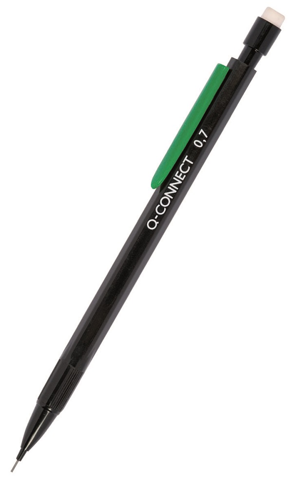 Creion mecanic din plastic, 0.7 mm, con si varf din plastic, Q-Connect