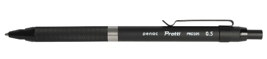 Creion mecanic profesional PENAC Protti PRD-105, 0.5mm, metalic cu varf retractabil - negru