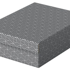 Cutie depozitare Esselte Recycled, carton, 100% reciclat, FSC, 36x26x10 cm, cu capac, 3 buc/set, gri