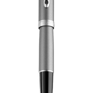 Stilou Diplomat Excellence A2, cu penita M, aurita 14kt. - Venetia Platin Matt Chrome