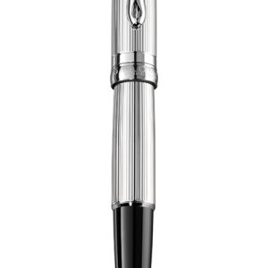 Stilou Diplomat Excellence A2, cu penita M, din otel inoxidabil - Guilloche Chrome