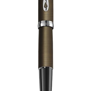 Stilou DIPLOMAT Excellence A2, cu penita M, din otel inoxidabil - Oxyd Brass