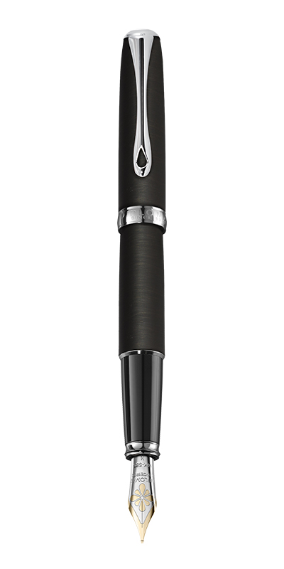 Stilou Diplomat Excellence A2, cu penita M, aurita 14kt. - Oxyd Iron