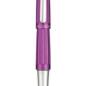 Stilou Diplomat Aero, cu penita M, din otel inoxidabil - violet