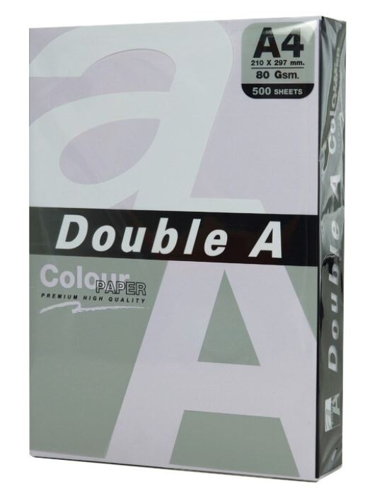 Hartie color pentru copiator A4, 80g/mp, 500coli/top, Double A - pastel lavender