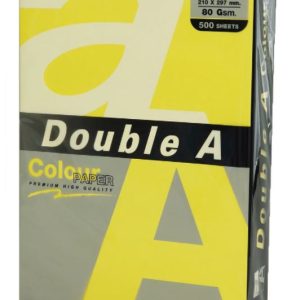 Hartie color pentru copiator A4, 80g/mp, 500coli/top, Double A - lemon intens