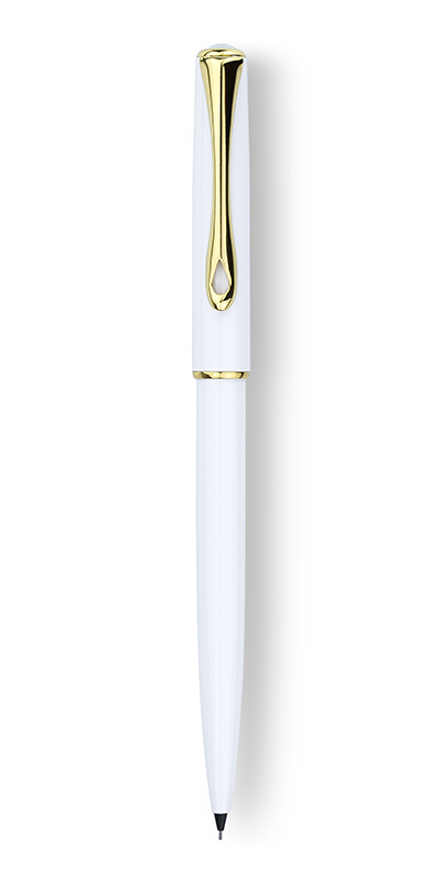 Creion mecanic 0.5mm Diplomat Traveller - snow white gold