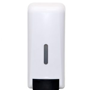 Dispenser manual pt. gel dezinfectant, sapun, 1 litru, recipient reincarcabil, Office Products - alb