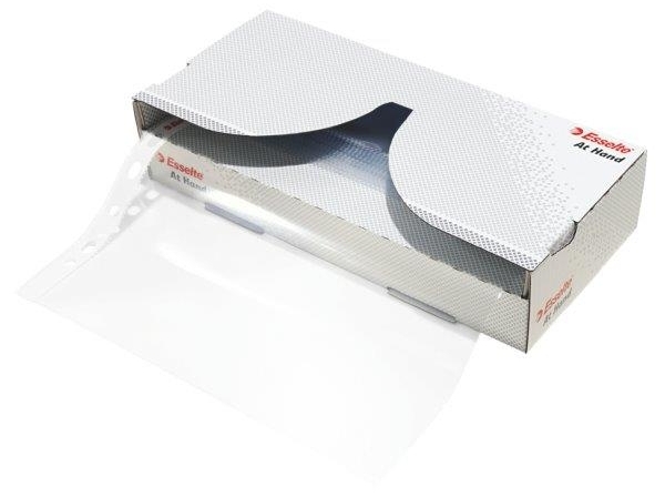 Dispenser folie de protectie ESSELTE, A4, 55 mic, 40 buc/cutie, cristal