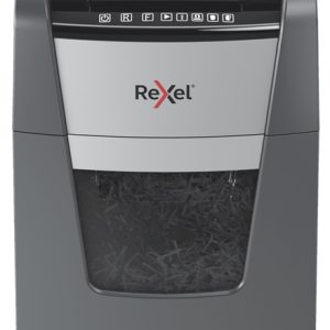 Distrugator documente automat REXEL OPTIMUM 130X, P4, cross-cut (confeti), 130 coli, cos 44l, negru-