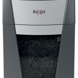 Distrugator documente automat REXEL OPTIMUM 300X, P4, cross-cut (confeti), 300 coli, cos 60l, negru-