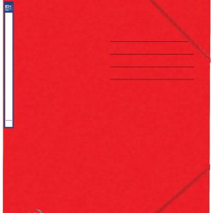 Dosar A4, carton MultiStrat 390g/mp, cu elastic, OXFORD Top File - rosu