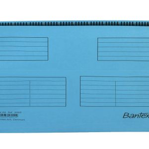 Dosar suspendabil cu eticheta, bagheta metalica, carton 230g/mp, 25 buc/cutie, Bantex - albastru