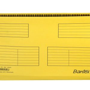 Dosar suspendabil cu eticheta, bagheta metalica, carton 230g/mp, 25 buc/cutie, Bantex - galben