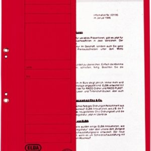 Dosar carton cu capse 1/2 ELBA Smart Line - rosu