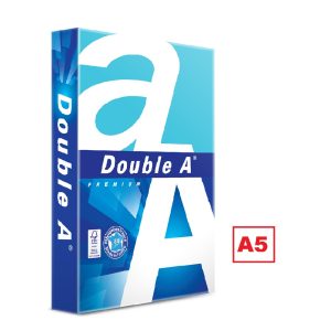 Hartie alba pentru copiator A5, 80g/mp, 500coli/top, clasa A, Double A Premium