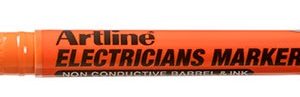 Marker ARTLINE, pentru electricieni, corp plastic, 2 capete, varfuri rotunde 0.4/1.0mm - orange