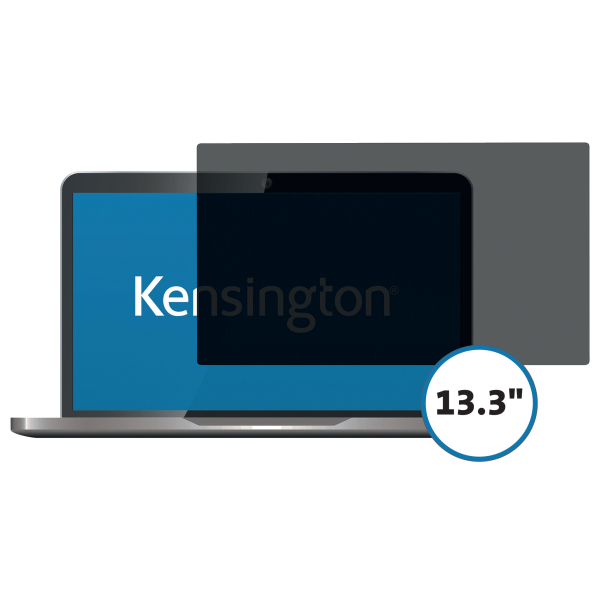 Filtru de confidentialitate Kensington, pentru laptop, 13.3", 16:9, 2 zone, detasabil