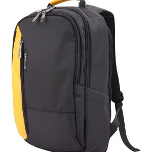 Rucsac BESTLIFE Mochila Titan, 45x30x20, compartiment tableta si laptop 15.6 inch, negru/galben