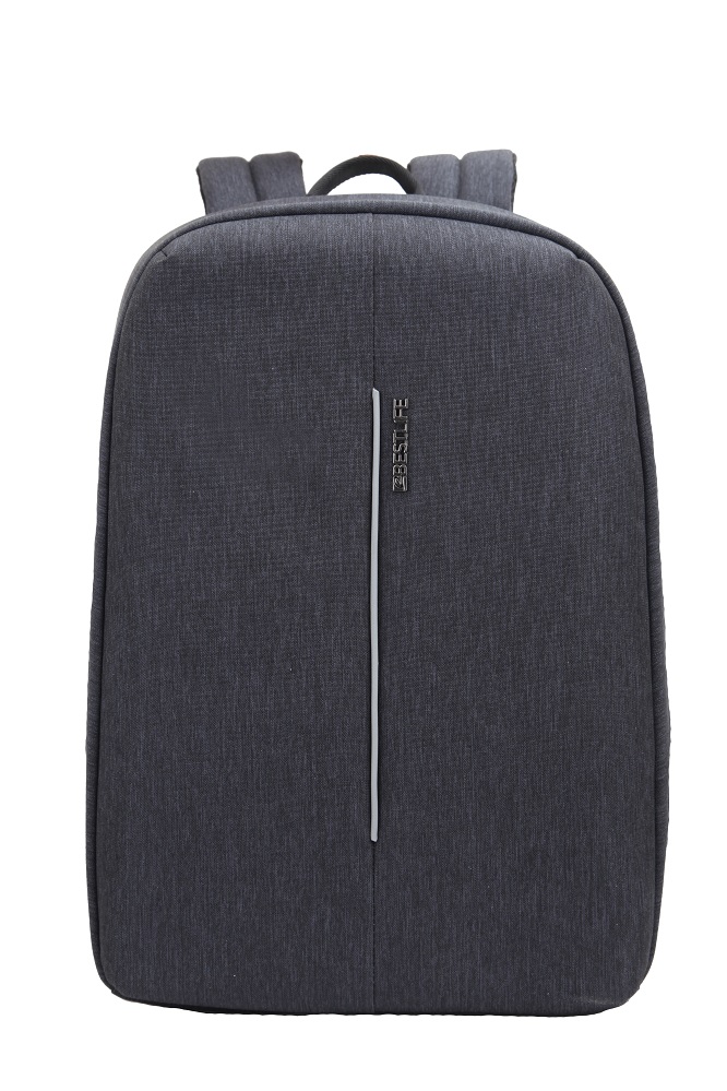 Rucsac BESTLIFE Travel Safe, 46x29x17cm, compartiment tableta si laptop 15.6 inch, gri
