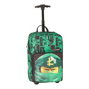 Troller/ghiozdan scoala LEGO Core Line - design Ninjago Green