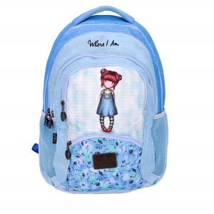 Rucsac scoala cu doua compartimente, 35L - Gorjuss Where Am I