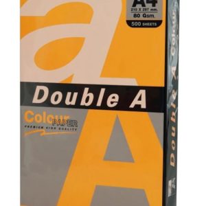 Hartie color pentru copiator A4, 75g/mp, 100coli/top, Double A - portocaliu neon