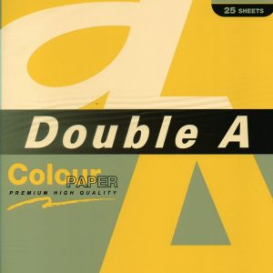 Hartie color pentru copiator A4, 80g/mp, 25coli/top, Double A - lemon intens