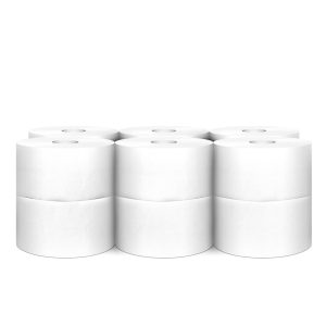 Hartie igienica alba, 450gr - 2 straturi, 12 role/bax, Mini Jumbo