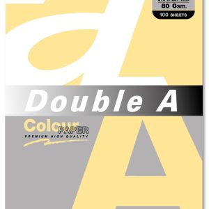Hartie color pentru copiator A4, 80g/mp, 100coli/top, Double A - pastel butter