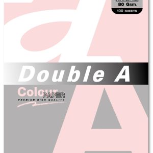 Hartie color pentru copiator A4, 80g/mp, 100coli/top, Double A - pastel flamingo