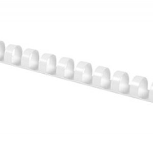Inele plastic 10 mm, max 65 coli, 100buc/cut, Office Products - alb
