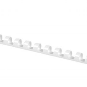 Inele plastic 12 mm, max 95 coli, 100buc/cut, Office Products - alb