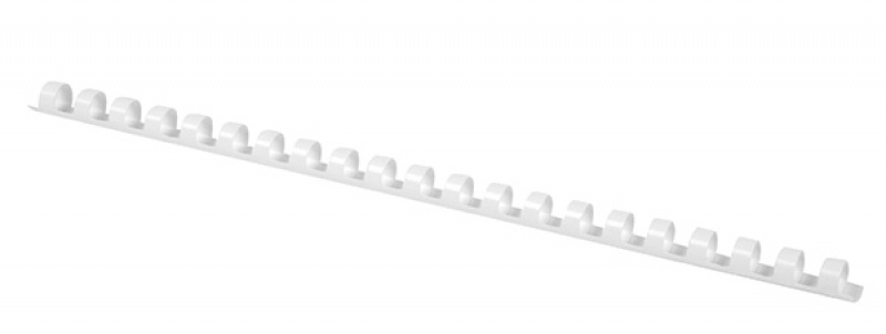 Inele plastic 12 mm, max 95 coli, 100buc/cut, Office Products - alb