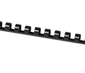 Inele plastic 12 mm, max 95 coli, 100buc/cut, Office Products - negru